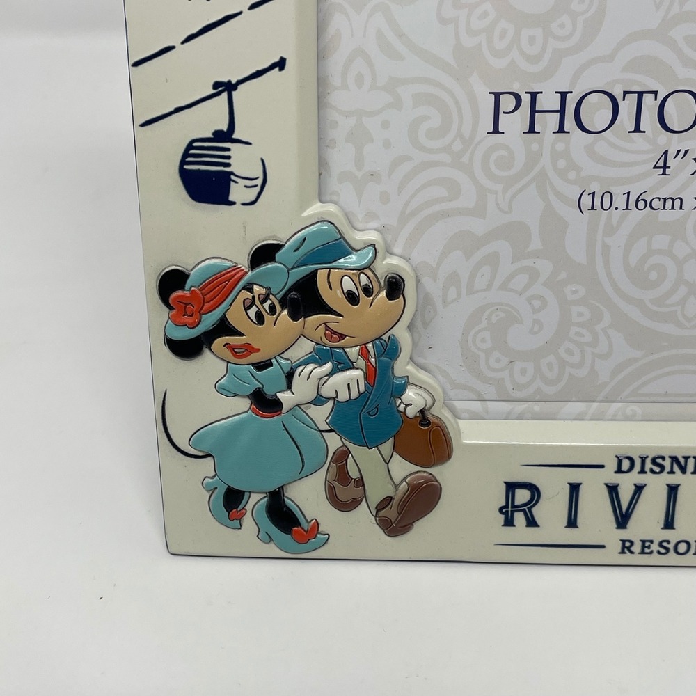 Disney Riviera Resort Mickey Minnie Mouse Photo Frame 4x6 Skyliner - Picture 3 of 8